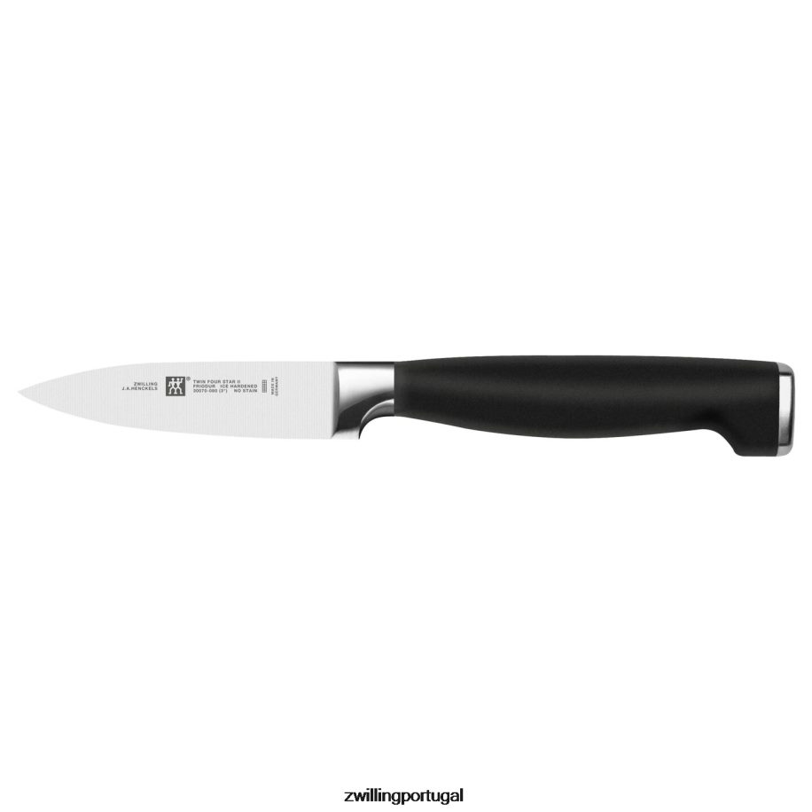 Zwilling talheres 442PVP378 twin four star ii 7 peças, conjunto de bloco de faca
