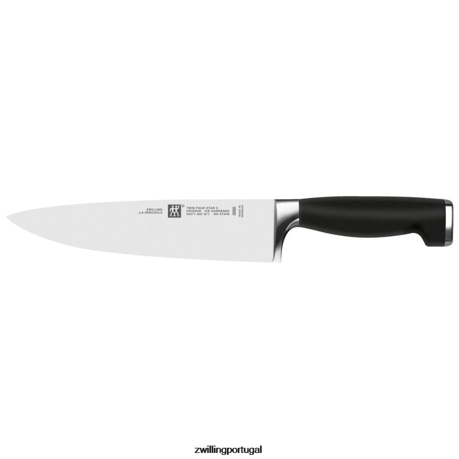 Zwilling talheres 442PVP378 twin four star ii 7 peças, conjunto de bloco de faca