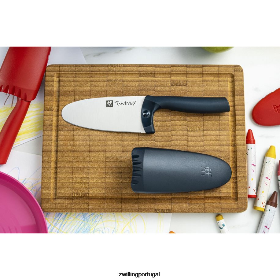 Zwilling talheres 442PVP97 Twinny 4,25 polegadas, faca de chef, azul