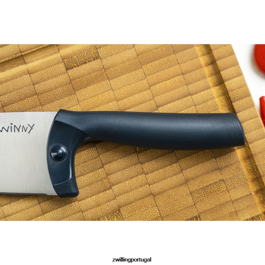 Zwilling talheres 442PVP97 Twinny 4,25 polegadas, faca de chef, azul