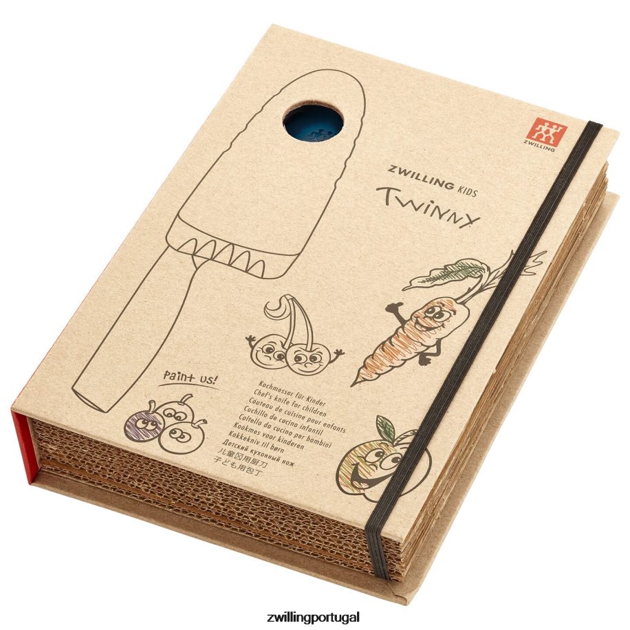 Zwilling talheres 442PVP97 Twinny 4,25 polegadas, faca de chef, azul