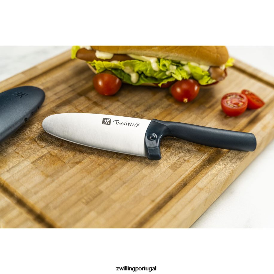Zwilling talheres 442PVP97 Twinny 4,25 polegadas, faca de chef, azul
