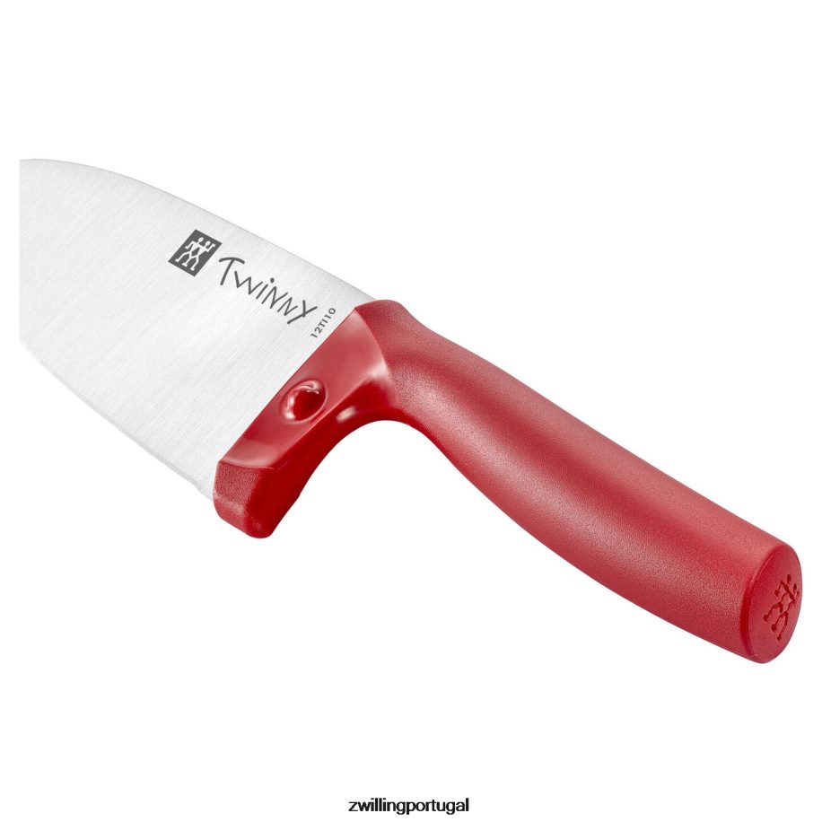 Zwilling talheres 442PVP98 Twinny 4,25 polegadas, faca de chef, vermelha