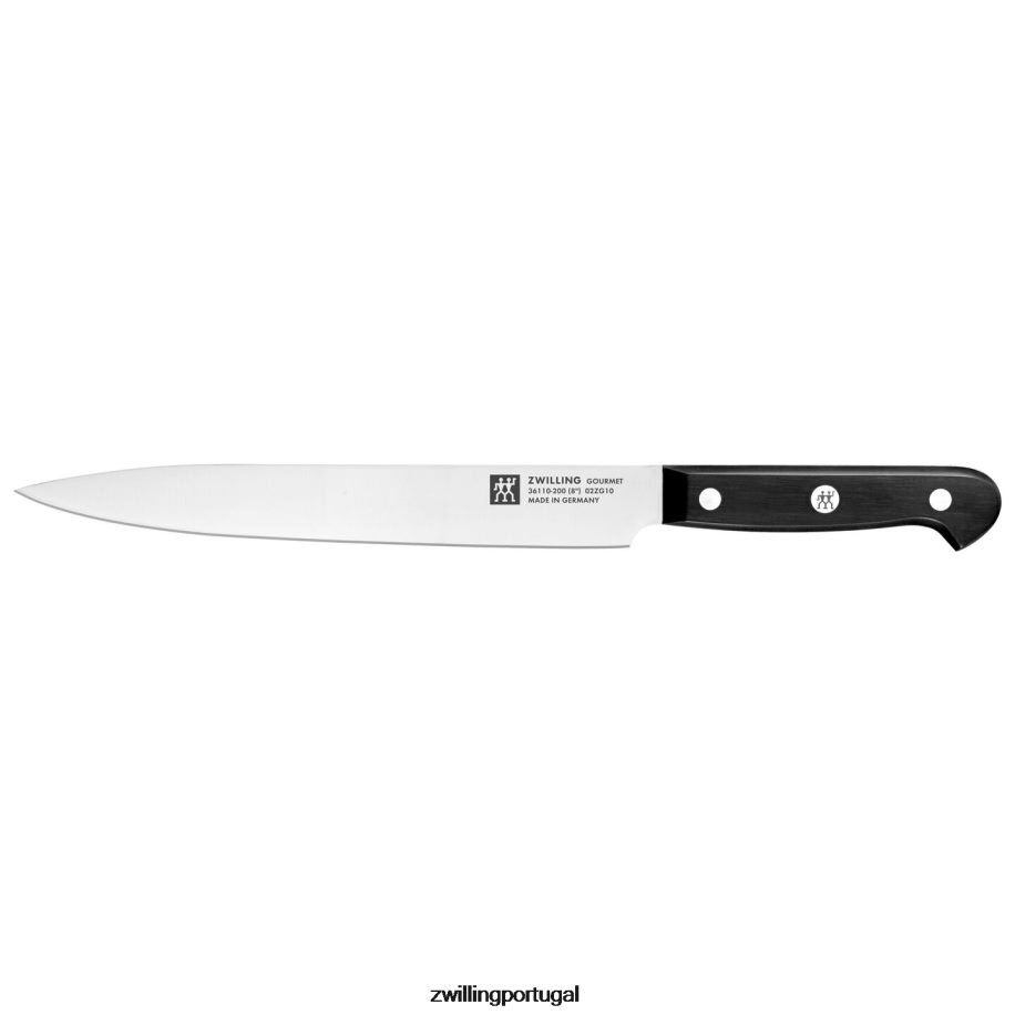 Zwilling talheres 442PVP245 faca gourmet de 8 polegadas para fatiar/trinchar