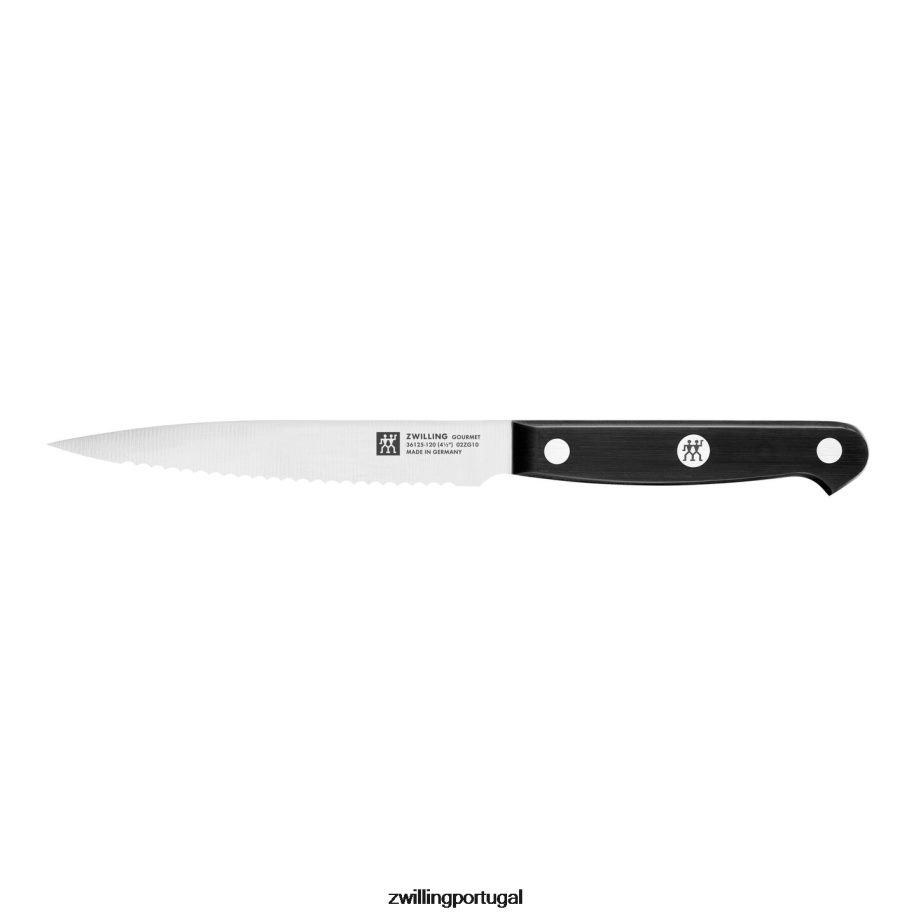Zwilling talheres 442PVP436 faca gourmet serrilhada de 4,5 polegadas