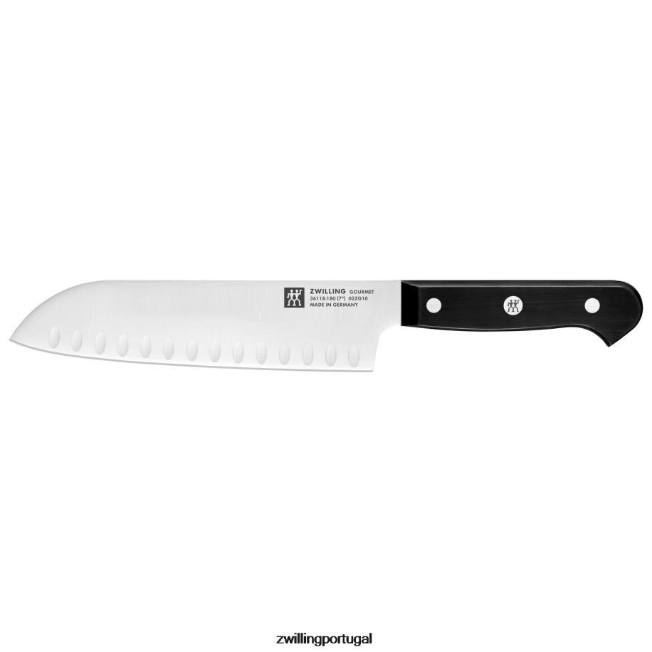 Zwilling talheres 442PVP81 conjunto de bloco de faca autoafiável gourmet de 7 peças, marrom