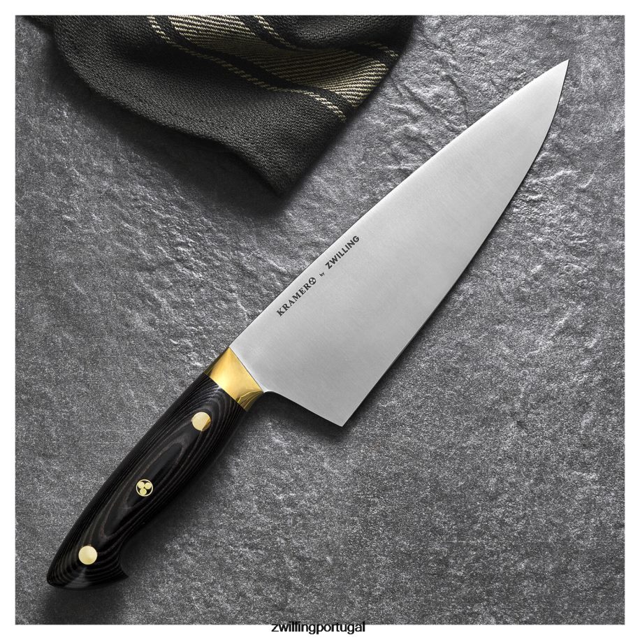 Zwilling talheres 442PVP10 bob kramer carbono 2.0 8 polegadas, faca de chef