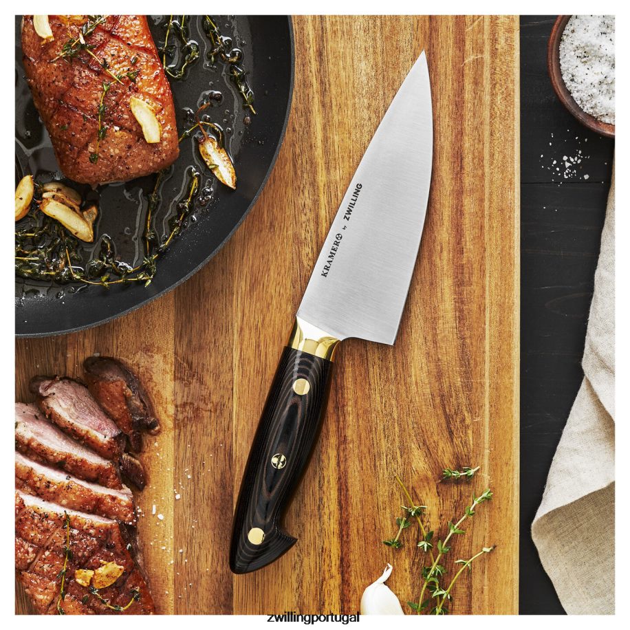 Zwilling talheres 442PVP161 bob kramer carbono 2.0 6 polegadas, faca de chef