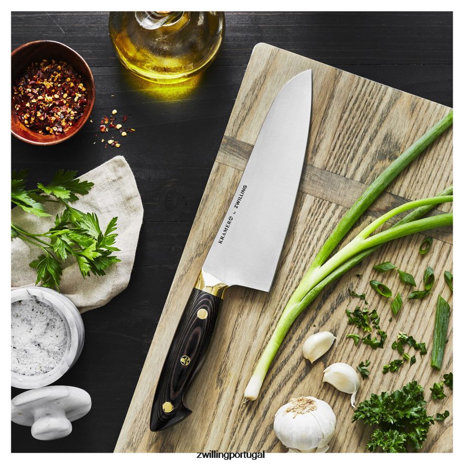 Zwilling talheres 442PVP166 bob kramer carbono 2.0 7 polegadas, santoku