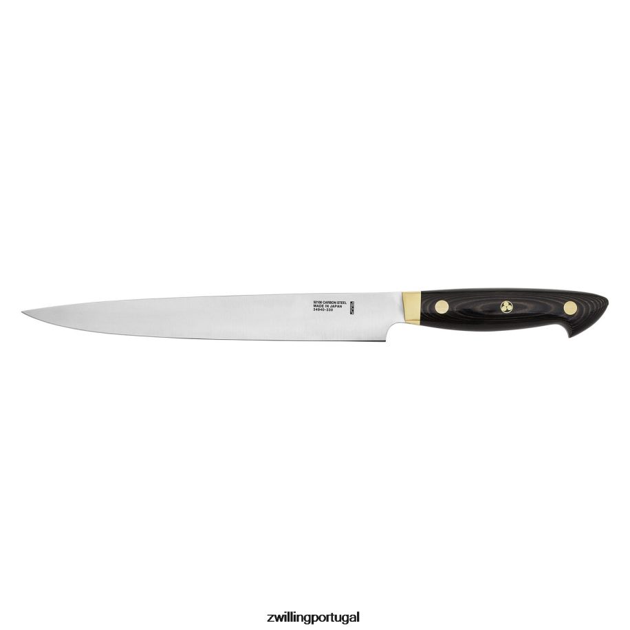 Zwilling talheres 442PVP304 faca de corte bob kramer carbono 2.0 de 9 polegadas