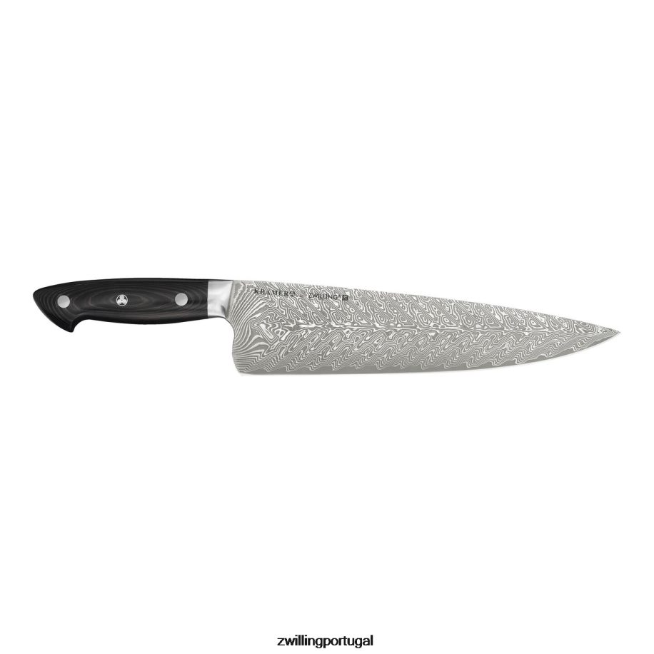 Zwilling talheres 442PVP116 kramer - coleção euroline inoxidável damasco 10 polegadas, faca de chef