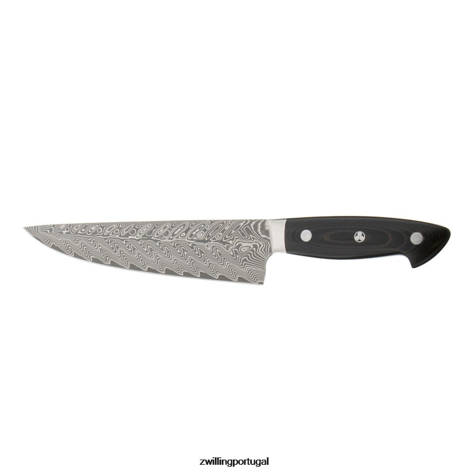 Zwilling talheres 442PVP195 kramer - coleção euroline inoxidável damasco faca de chef estreita de 8 polegadas