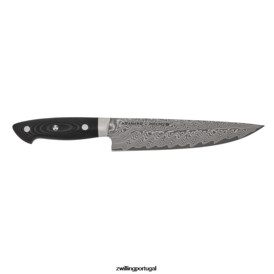 Zwilling talheres 442PVP195 kramer - coleção euroline inoxidável damasco faca de chef estreita de 8 polegadas