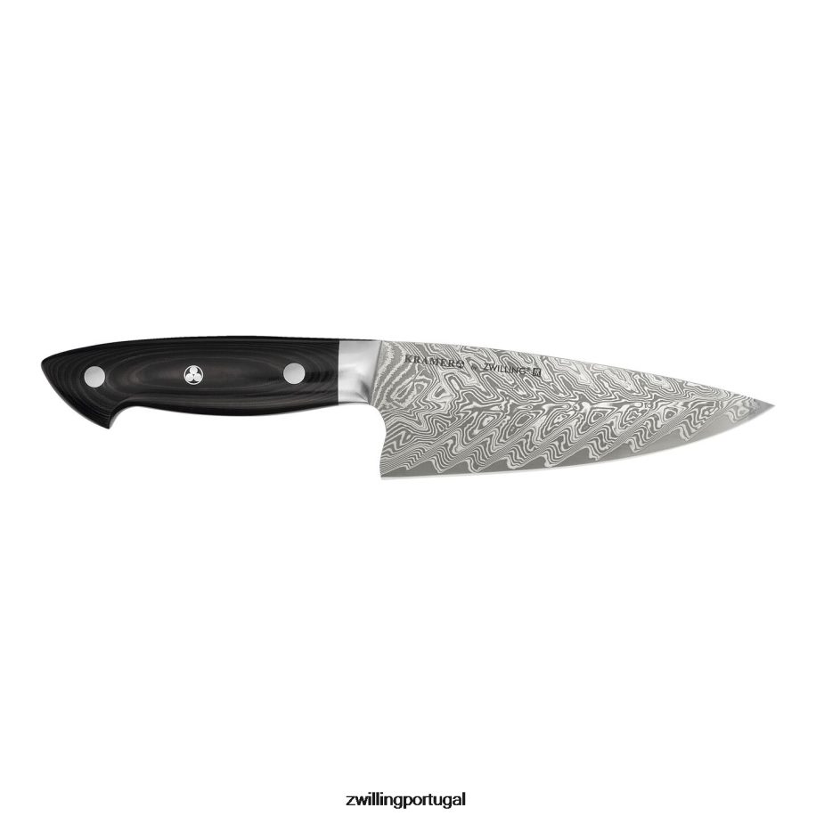 Zwilling talheres 442PVP251 kramer - coleção euroline inoxidável damasco 6 polegadas, faca de chef