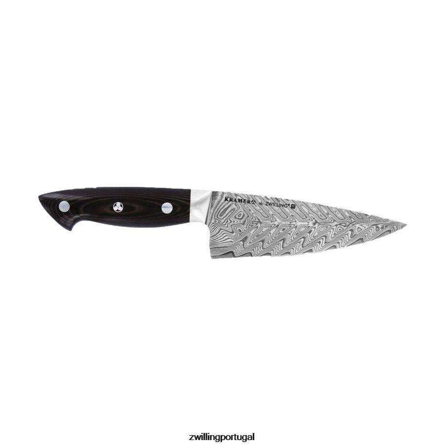 Zwilling talheres 442PVP251 kramer - coleção euroline inoxidável damasco 6 polegadas, faca de chef