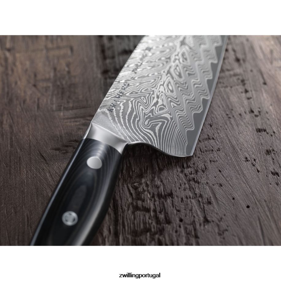 Zwilling talheres 442PVP251 kramer - coleção euroline inoxidável damasco 6 polegadas, faca de chef