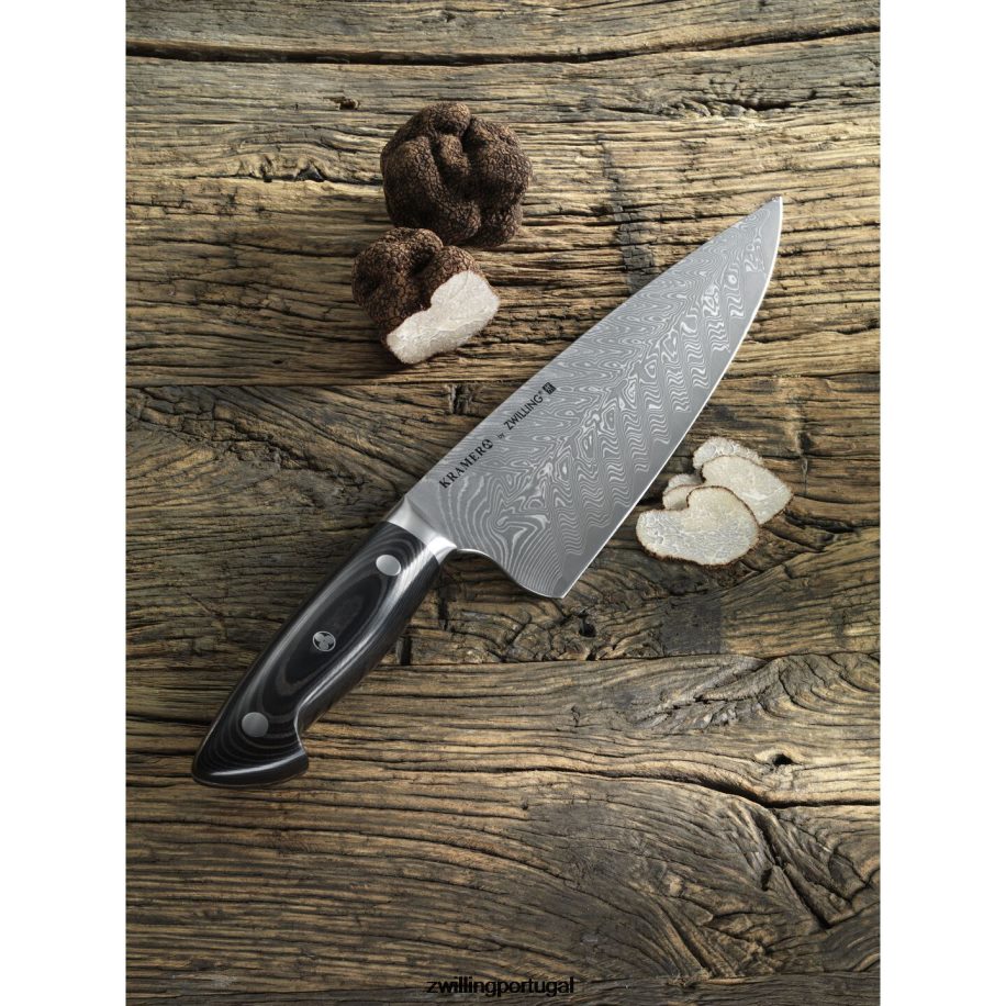 Zwilling talheres 442PVP251 kramer - coleção euroline inoxidável damasco 6 polegadas, faca de chef