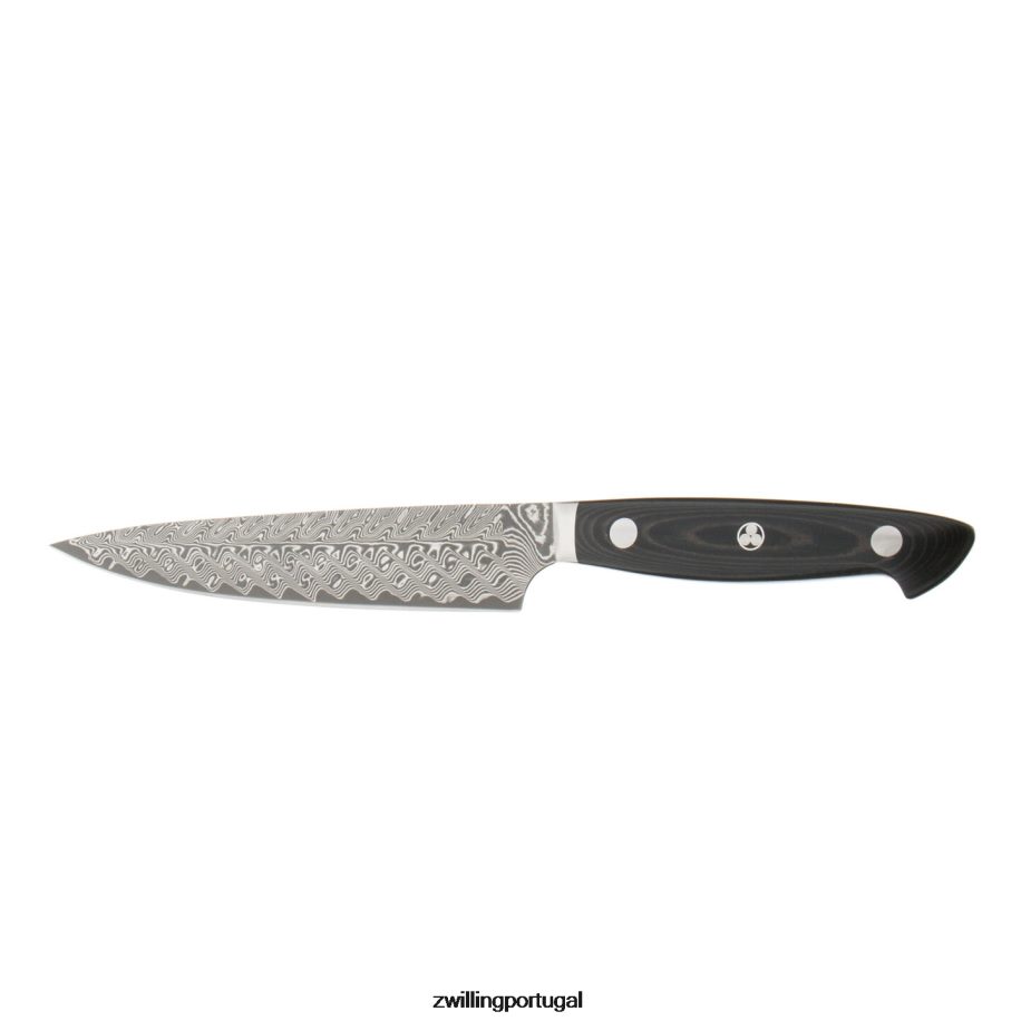 Zwilling talheres 442PVP252 kramer - coleção euroline damasco faca de preparação de 5,5 polegadas, fio fino