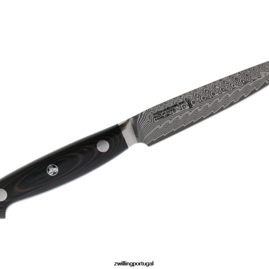 Zwilling talheres 442PVP376 kramer - coleção euroline inoxidável damasco 4 peças, conjunto de facas para bife