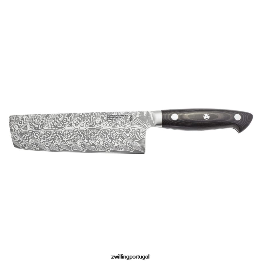 Zwilling talheres 442PVP75 kramer - coleção euroline inoxidável damasco 6,5 polegadas, nakiri