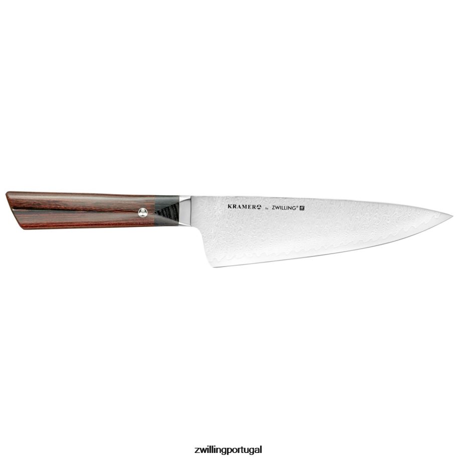 Zwilling talheres 442PVP60 bob kramer meiji 8 polegadas, faca de chef