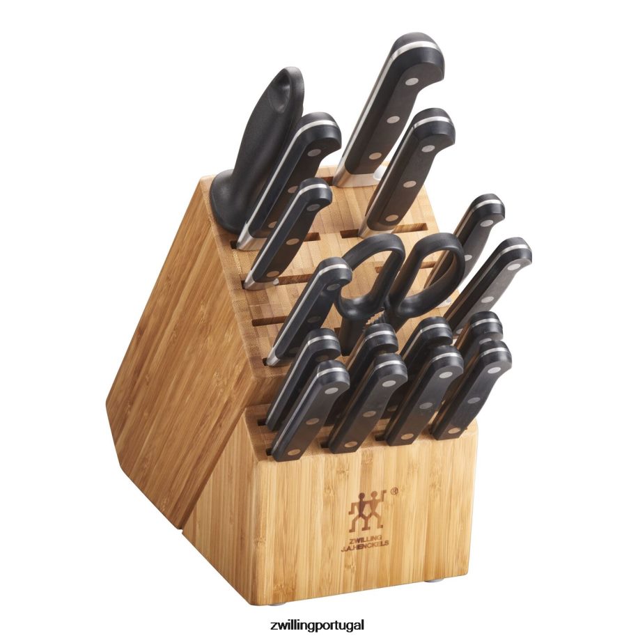 Zwilling talheres 442PVP221 conjunto de bloco de faca profissional de 18 peças