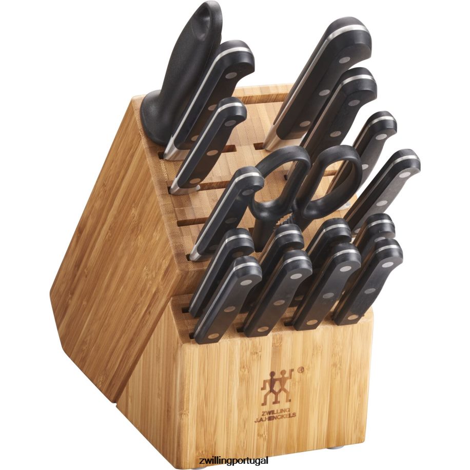Zwilling talheres 442PVP221 conjunto de bloco de faca profissional de 18 peças