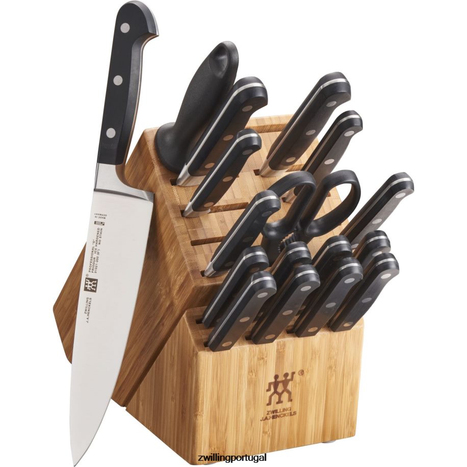 Zwilling talheres 442PVP221 conjunto de bloco de faca profissional de 18 peças