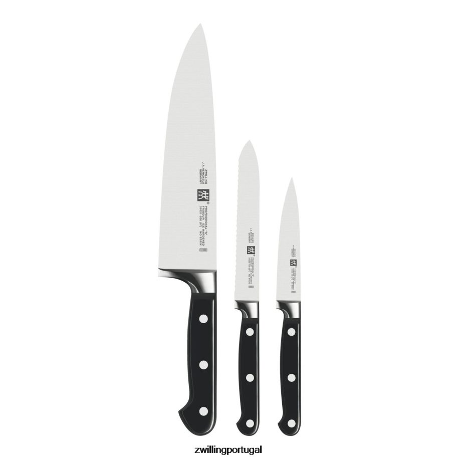 Zwilling talheres 442PVP86 conjunto profissional de facas iniciais de 3 peças