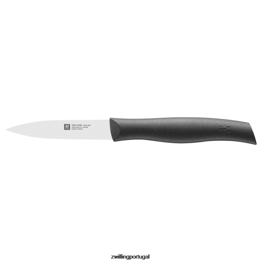 Zwilling talheres 442PVP423 punho duplo de 3,5 polegadas, faca preta