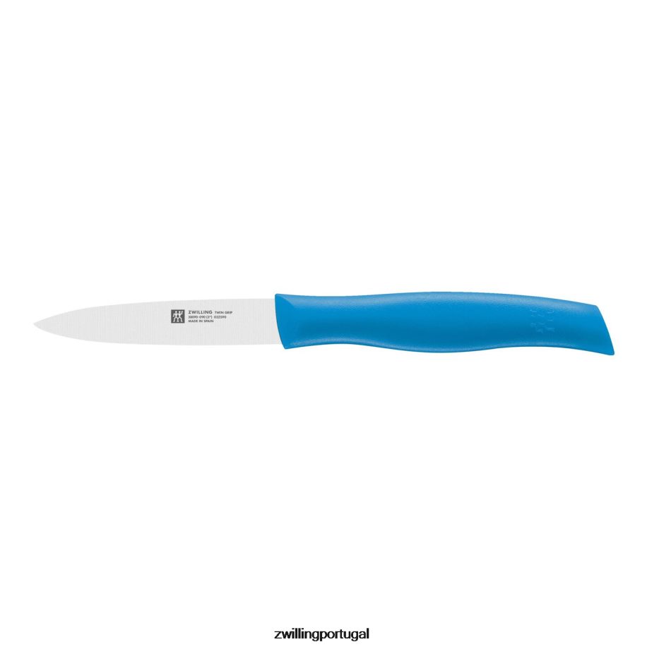 Zwilling talheres 442PVP424 punho duplo de 3,5 polegadas, faca azul