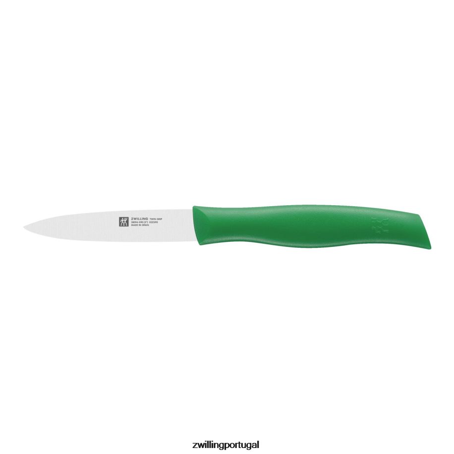 Zwilling talheres 442PVP425 punho duplo de 3,5 polegadas, faca verde