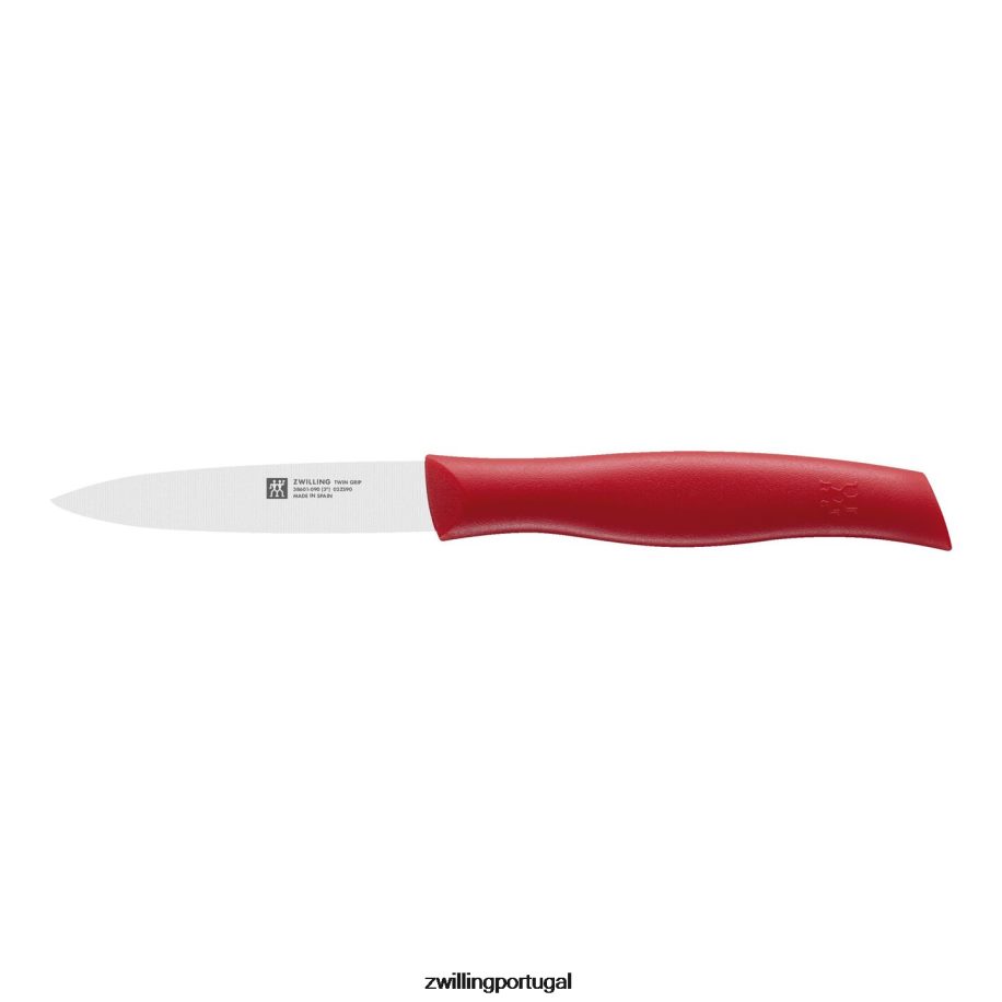 Zwilling talheres 442PVP426 punho duplo de 3,5 polegadas, faca vermelha