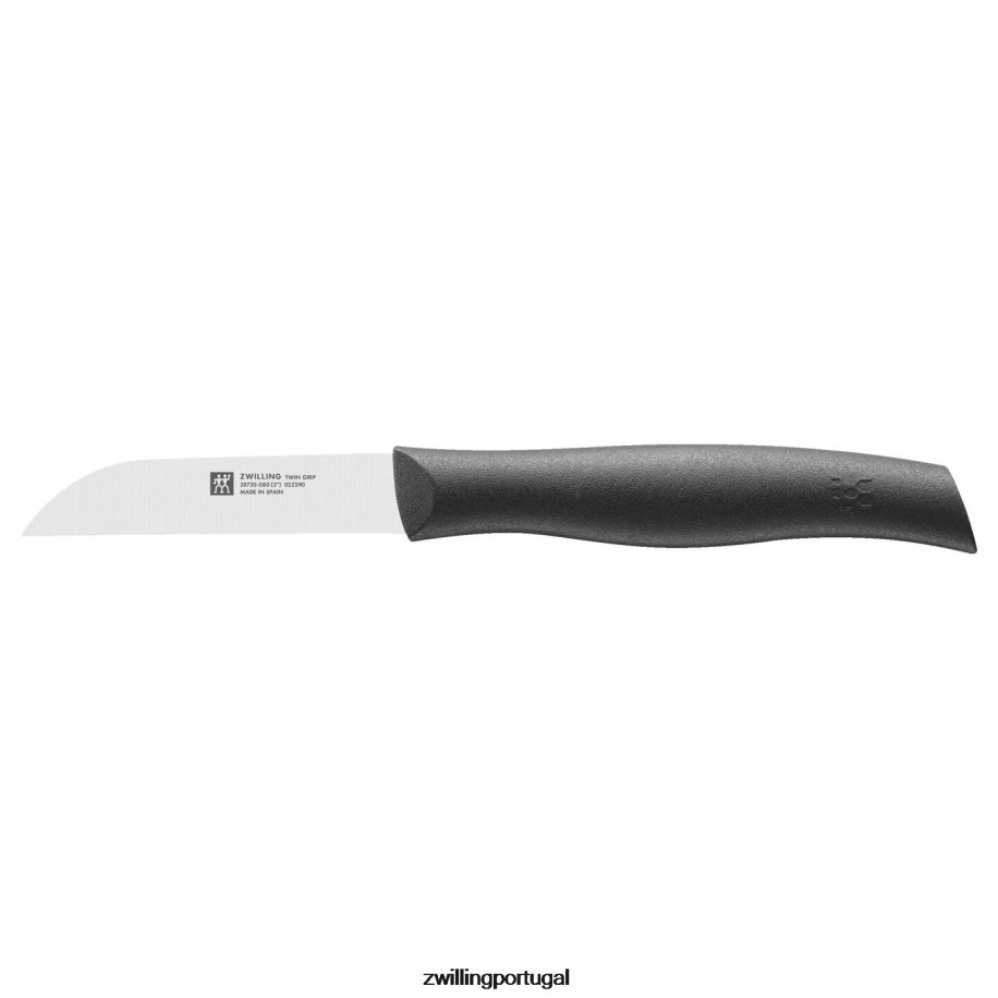 Zwilling talheres 442PVP6 faca de legumes preta de 3 polegadas com punho duplo
