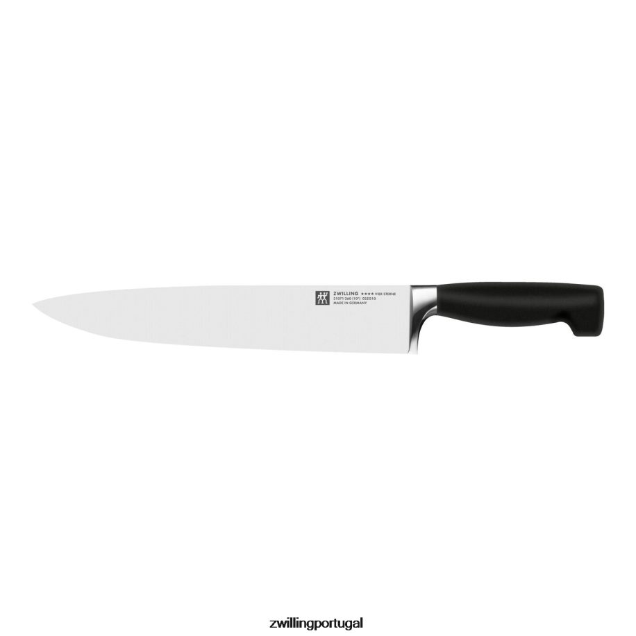 Zwilling talheres 442PVP143 quatro estrelas de 10 polegadas, faca de chef