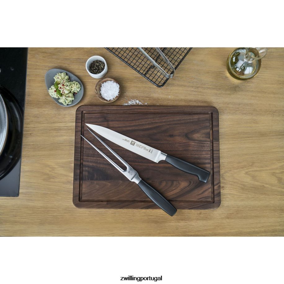 Zwilling talheres 442PVP152 quatro estrelas, 2 peças, faca de fatiar/trinchar