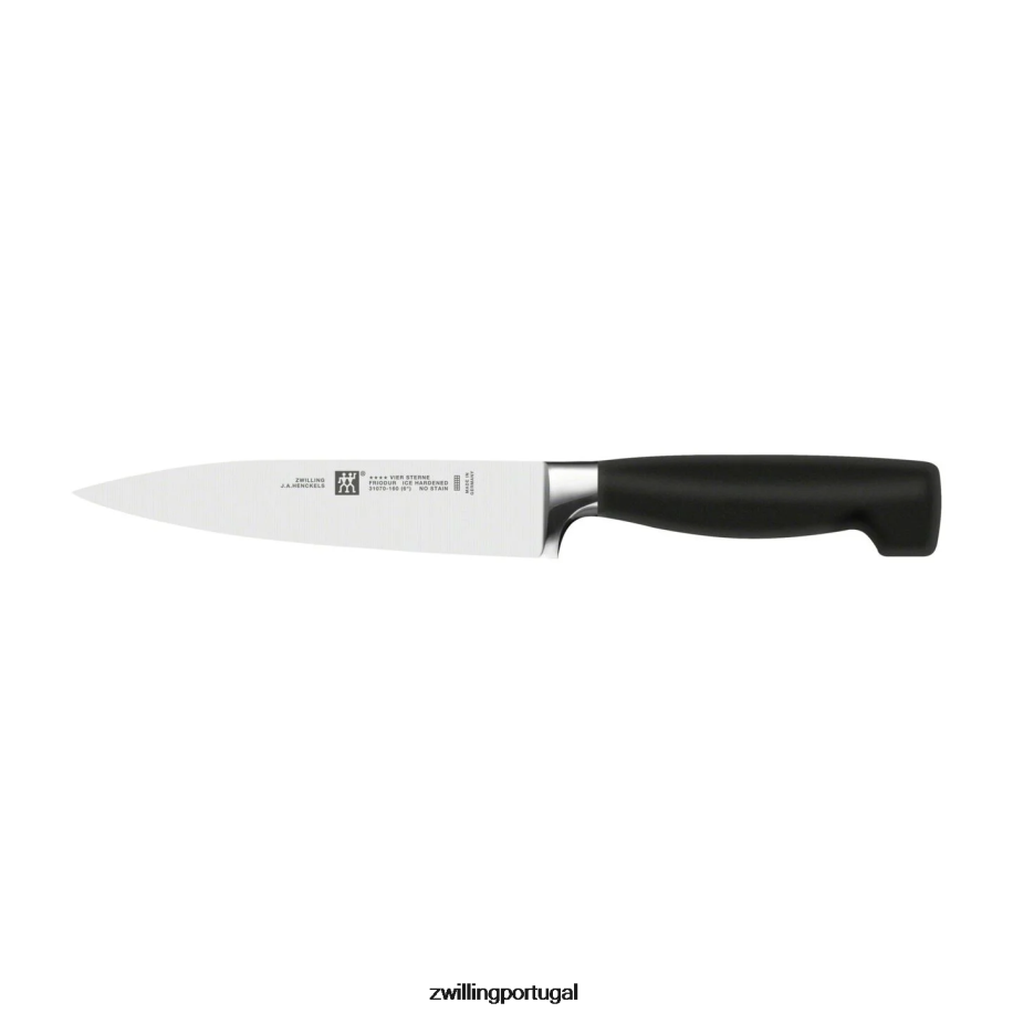 Zwilling talheres 442PVP169 quatro estrelas de 6,5 polegadas, canivete