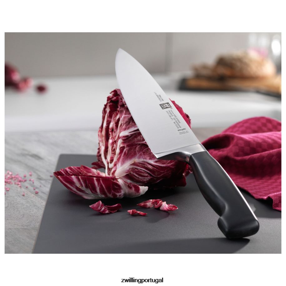 Zwilling talheres 442PVP1 quatro estrelas de 8 polegadas, faca de chef