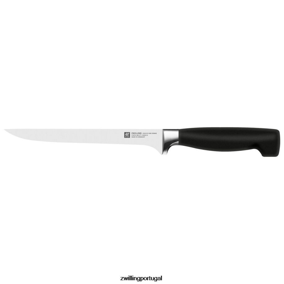 Zwilling talheres 442PVP214 faca de filete de quatro estrelas de 7 polegadas
