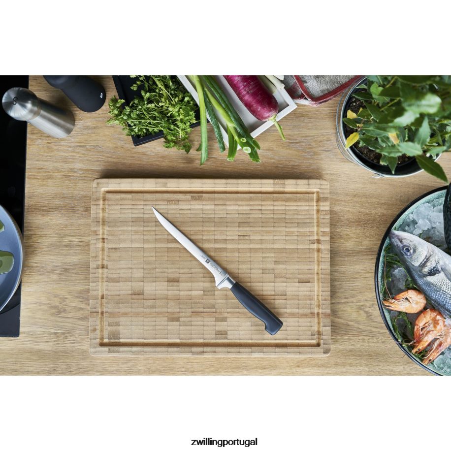 Zwilling talheres 442PVP214 faca de filete de quatro estrelas de 7 polegadas