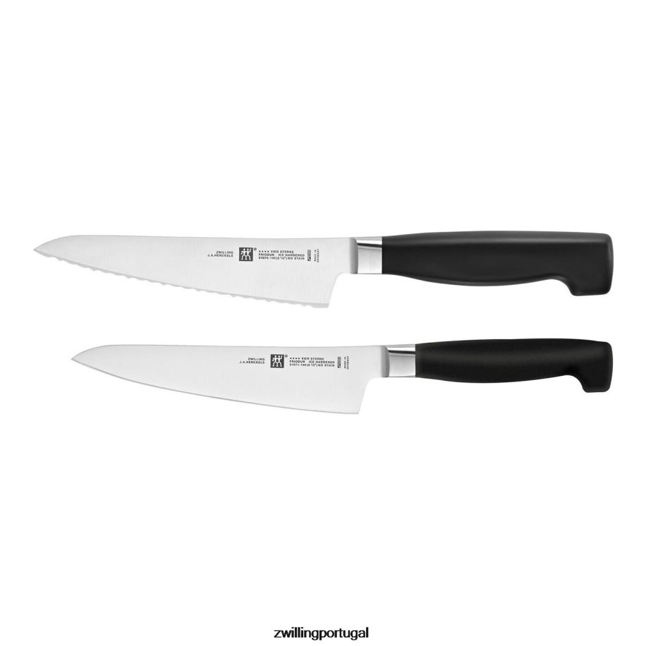 Zwilling talheres 442PVP286 quatro estrelas, 2 peças, conjunto de faca de preparação
