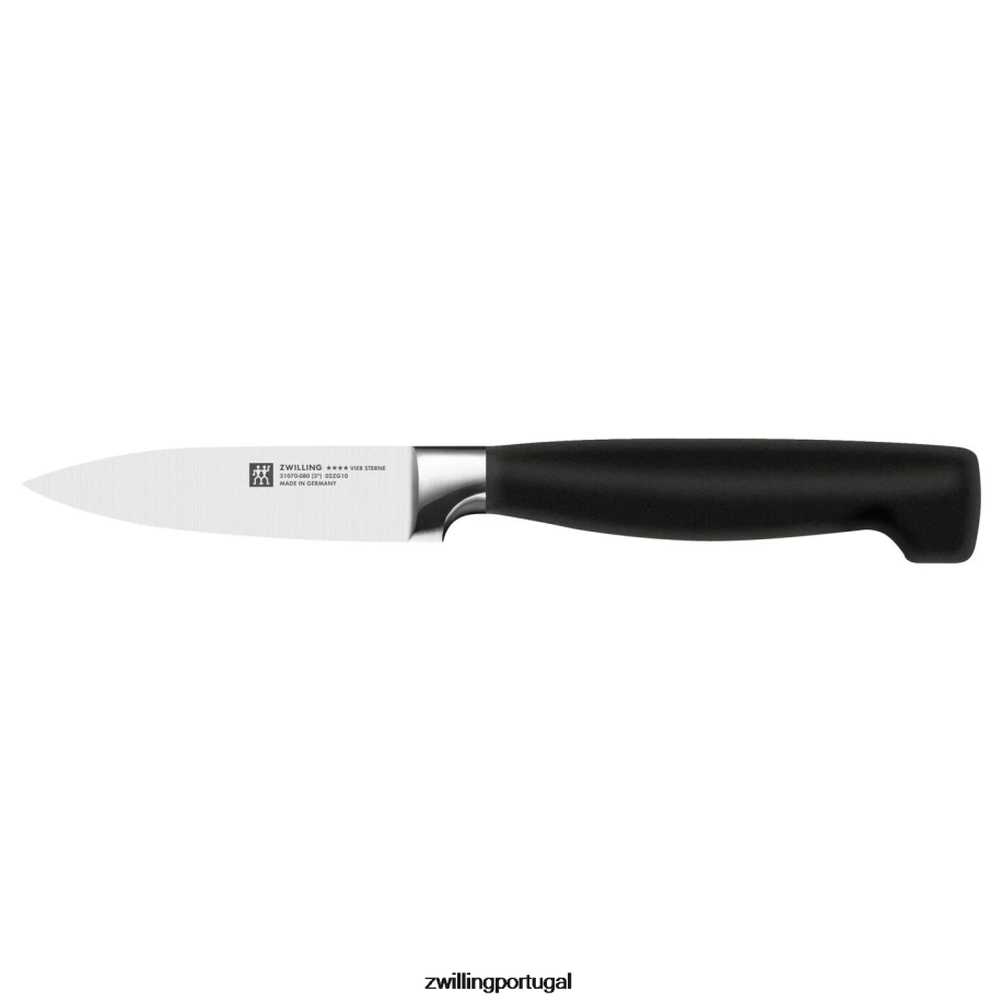 Zwilling talheres 442PVP76 faca de descascar quatro estrelas de 3 polegadas