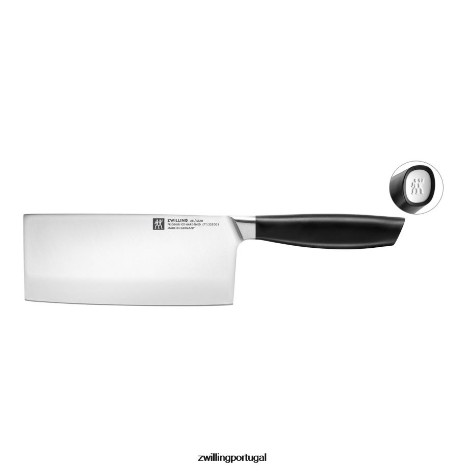 Zwilling talheres 442PVP220 all * star de 7 polegadas, faca de chef chinês, branca