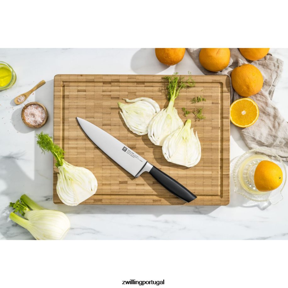 Zwilling talheres 442PVP290 all * star de 8 polegadas, faca de chef, preto fosco