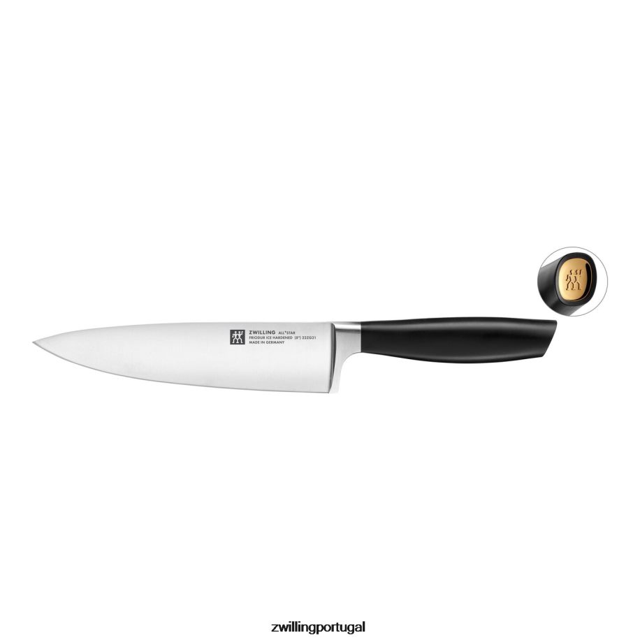 Zwilling talheres 442PVP291 all * star de 8 polegadas, faca de chef, ouro