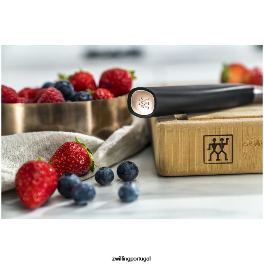 Zwilling talheres 442PVP310 all * star de 4 polegadas, faca, ouro rosa