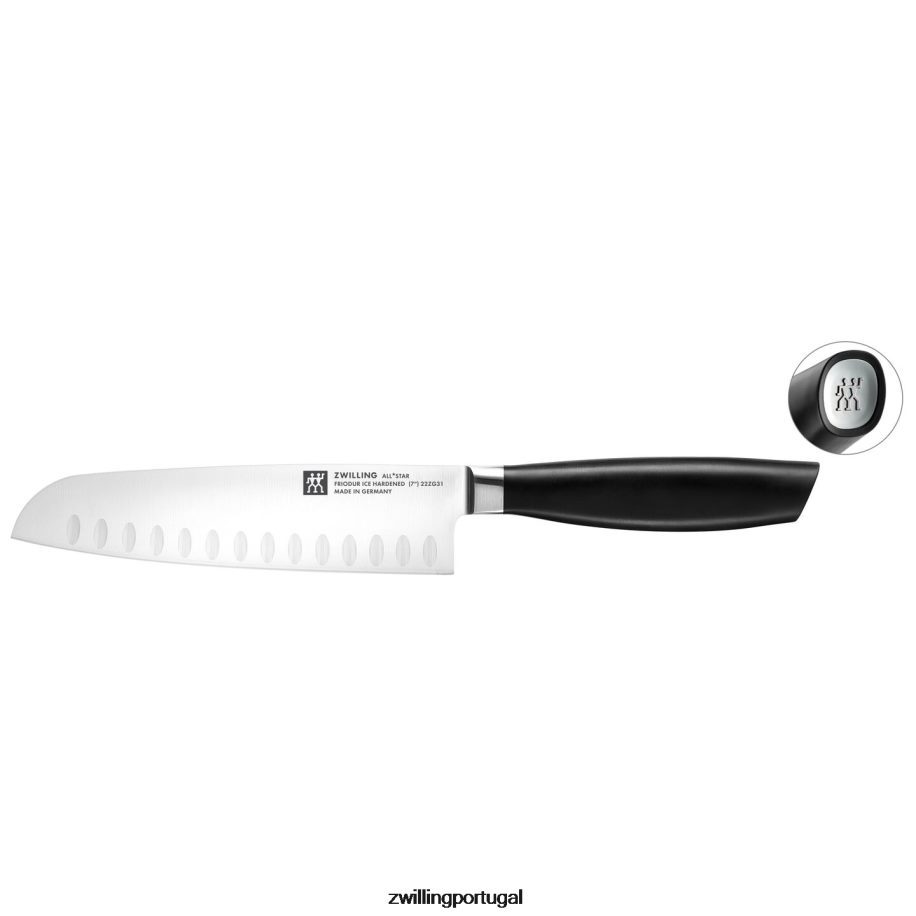 Zwilling talheres 442PVP317 all * star de 7 polegadas, santoku, prata