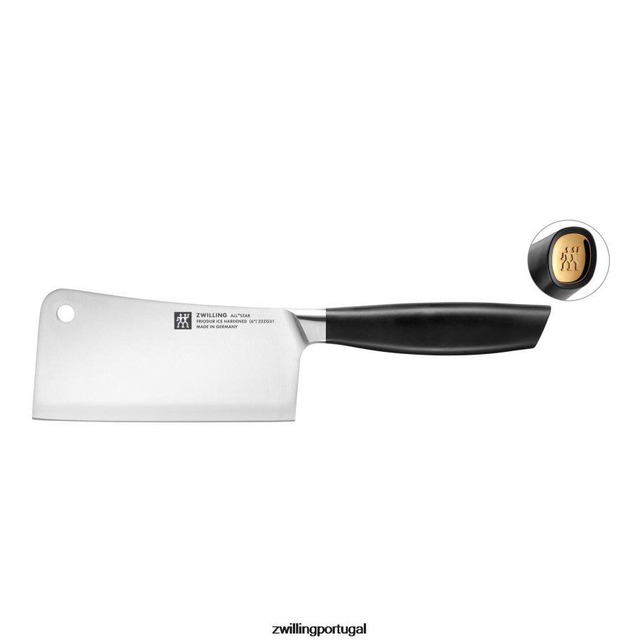 Zwilling talheres 442PVP320 all * star de 6 polegadas, cutelo, ouro