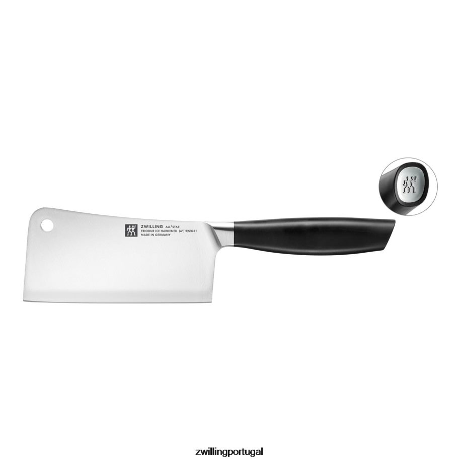 Zwilling talheres 442PVP323 all * star de 6 polegadas, cutelo, prata
