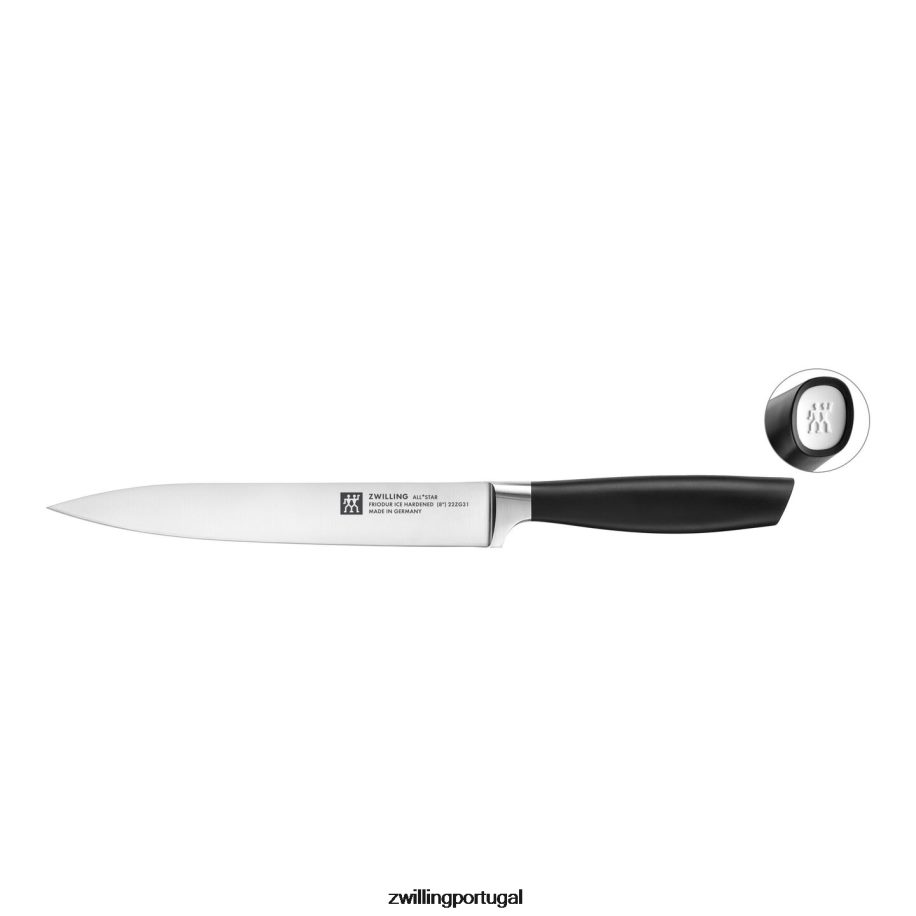 Zwilling talheres 442PVP331 all * star de 8 polegadas, faca de trinchar, branca